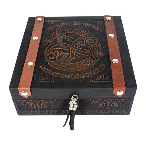 Celtic Dragon Laser Etched Box