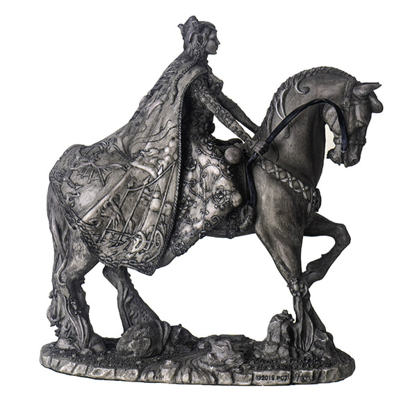 Rhiannon on Horse Statue