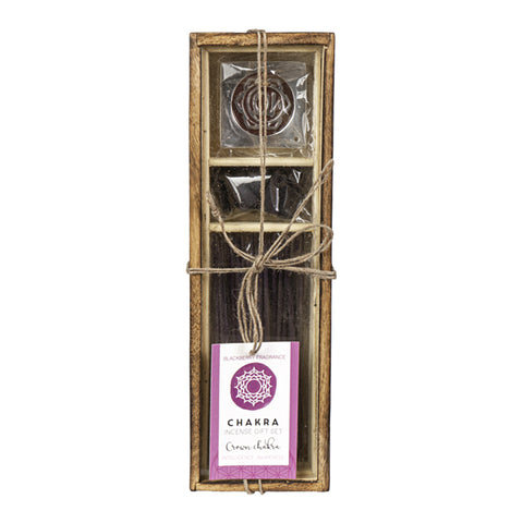 Crown Chakra Wooden Incense Gift Set