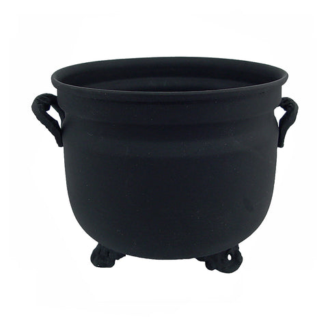 Black Plain Metal Cauldron w/Sandbag