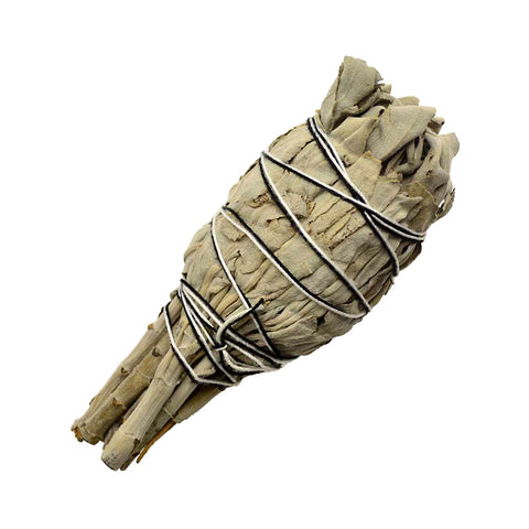 California White Sage Smudge Stick 4" (Torch Style)