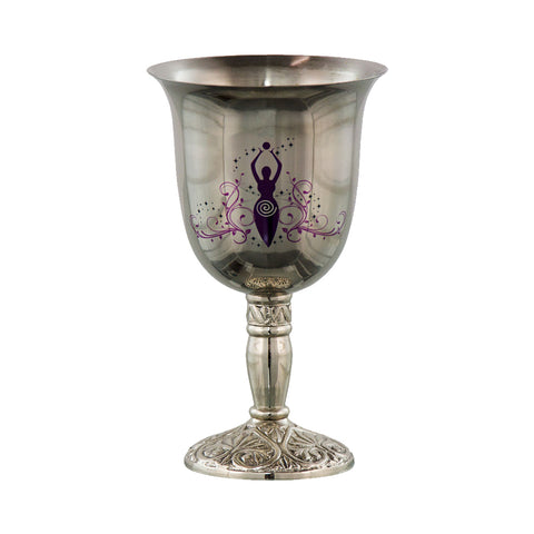 Moon Goddess Stainless Steel Chalice