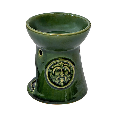 Green Man Ceramic Oil Burner