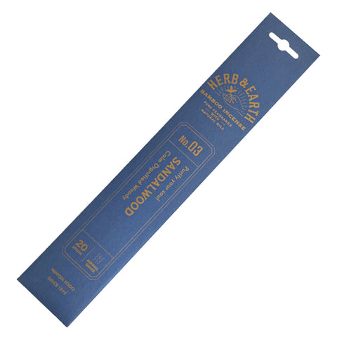 Herb & Earth Sandalwood Bamboo Incense Sticks
