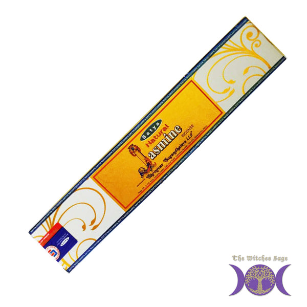 Satya Natural Jasmine incense stick 15 gm The Witches Sage LLC