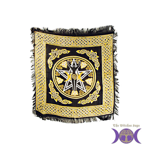 Pentacle Goddess Altar Cloth 18" x 18"