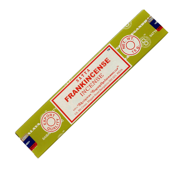 Satya Frankincense Incense sticks 15 gr – The Witches Sage LLC