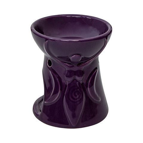 Triple Moon Goddess Ceramic Oil Burner