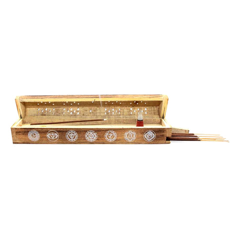 7 Chakras Coffin Incense Burner