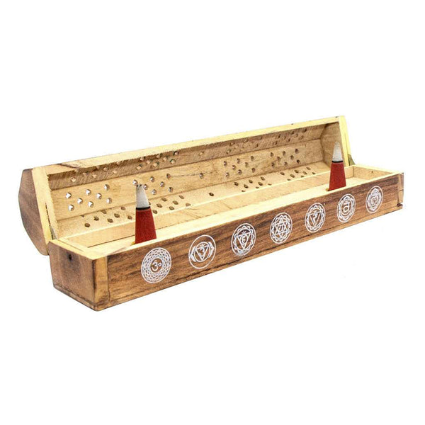 7 Chakras Coffin Incense Burner