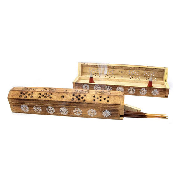 7 Chakras Coffin Incense Burner