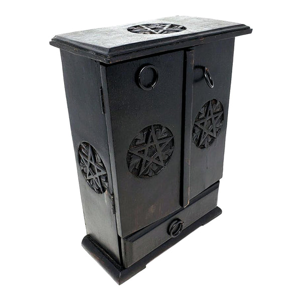 Pentagram Wooden Cupboard Chest