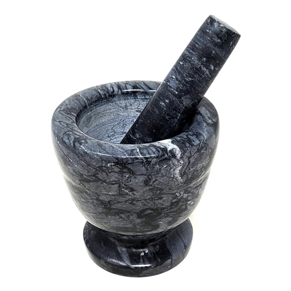 Black Marble Mortar & Pestle