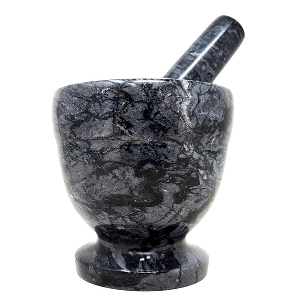 Black Marble Mortar & Pestle