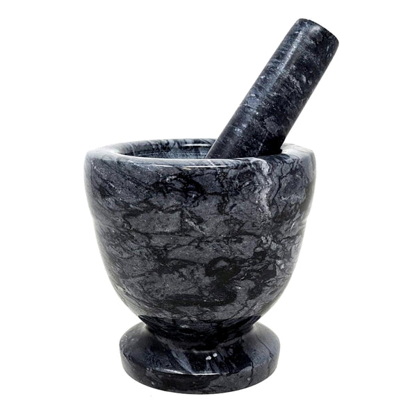 Black Marble Mortar & Pestle