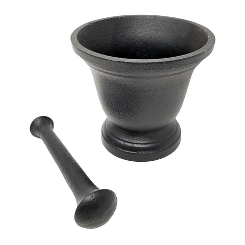 Cast Iron Mortar and Pestle 4-1/4"