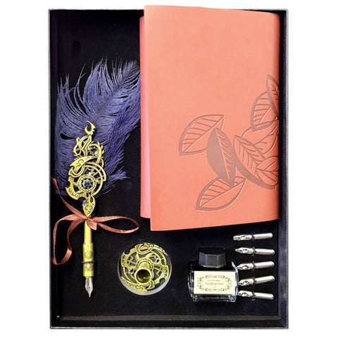 Feather Quill Pen Dip Set - Style 20