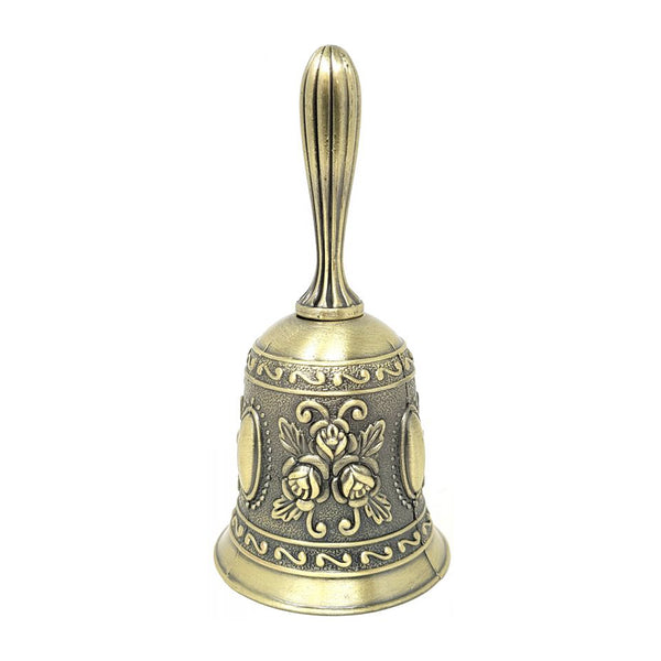 Floral Design Altar Bell - Bronze 4.5"