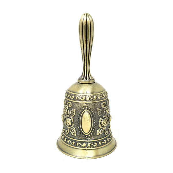 Floral Design Altar Bell - Bronze 4.5"