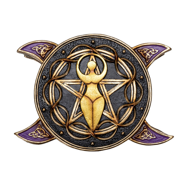 Goddess Triple Moon Resin Trinket Box