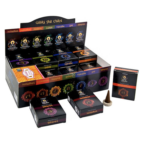 Goloka Shatchakra (Chakra) Incense Cones