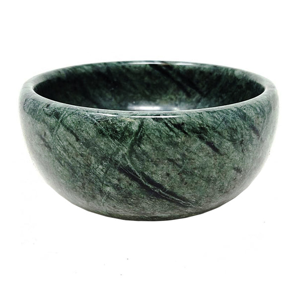 Green Marble Smudge Bowl 4"