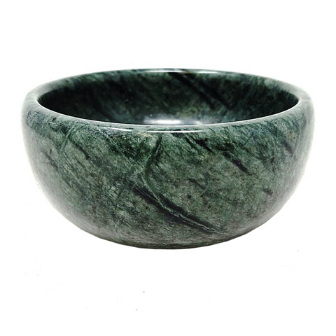 Green Marble Smudge Bowl 4"