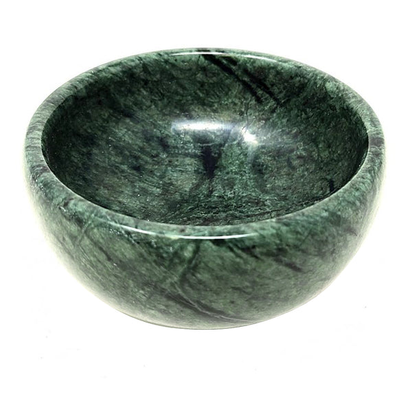 Green Marble Smudge Bowl 4"