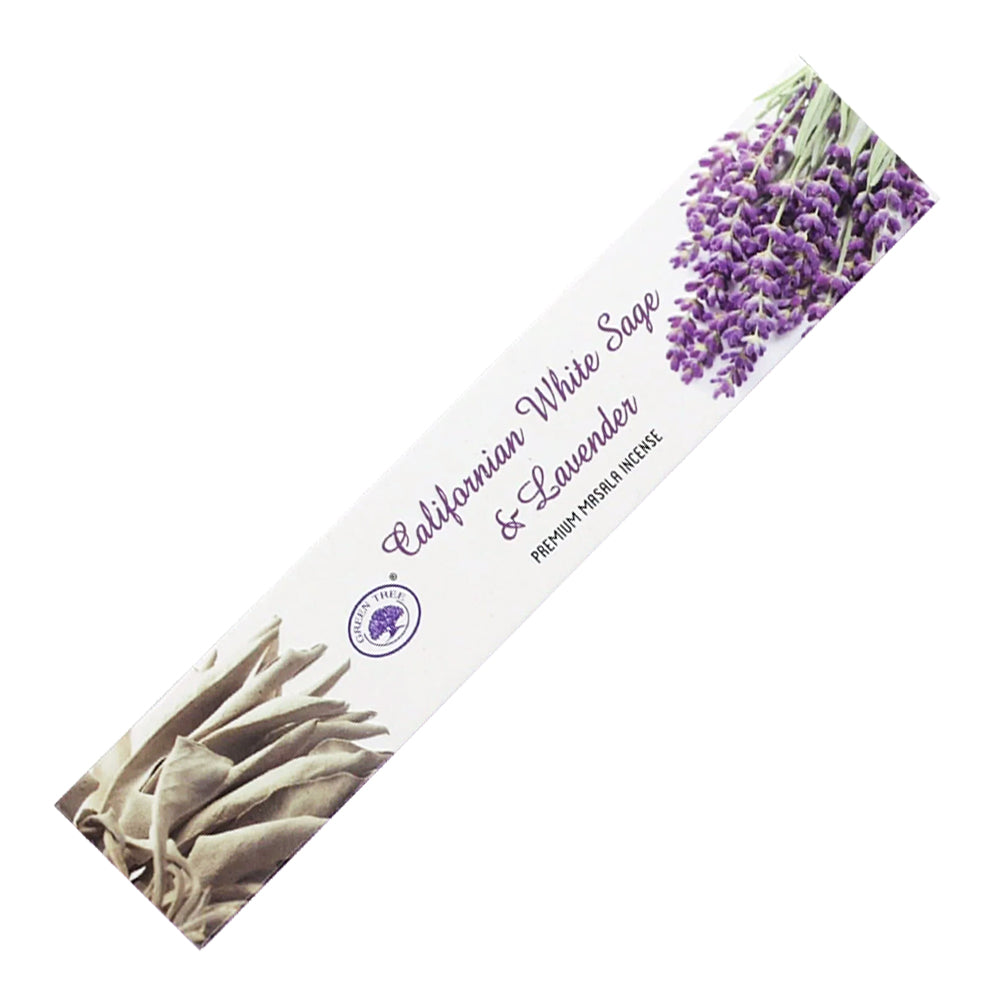 Green Tree California White Sage & Lavender Incense Sticks 15g