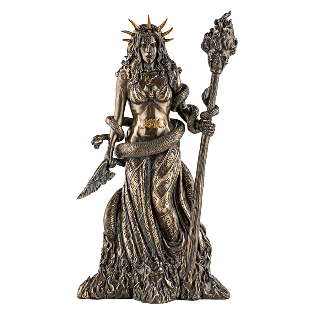 Goddess Hecate Bronze Finish Statue