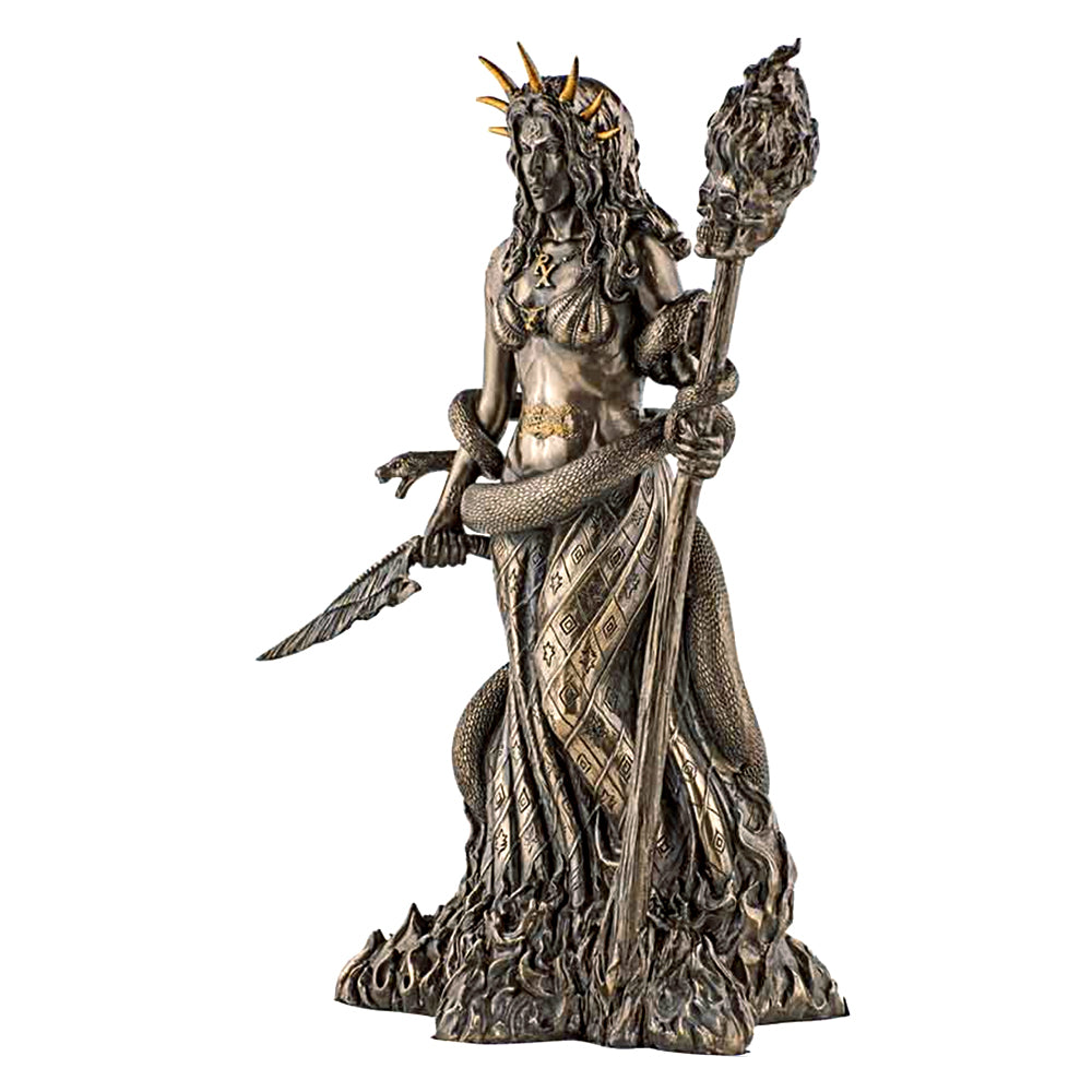 Veronese Hecate Statue – 11 3/4 Inch Greek Goddess Of Magic & Witchcraft, White Resin