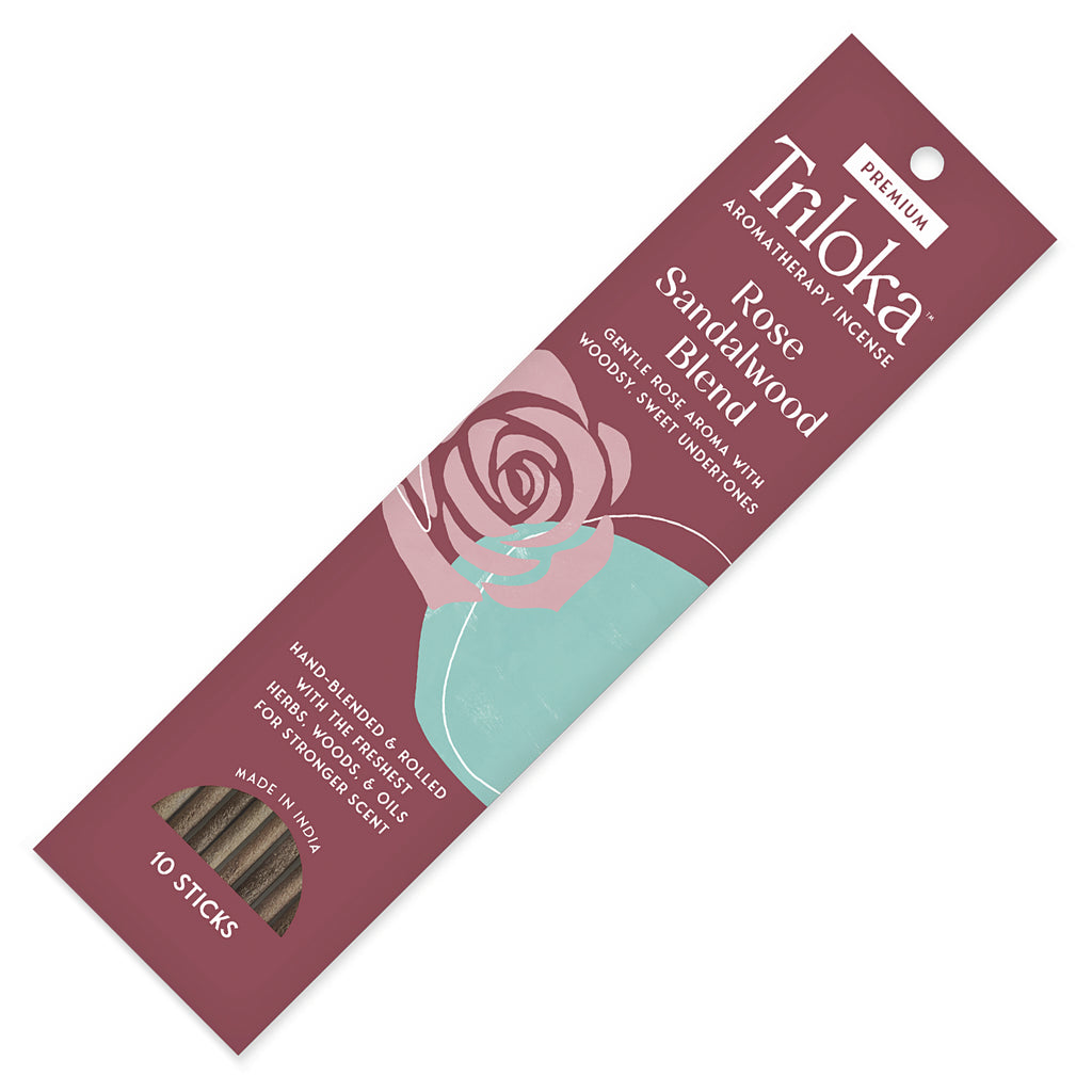 Triloka Rose Sandalwood Blend Premium Incense Sticks