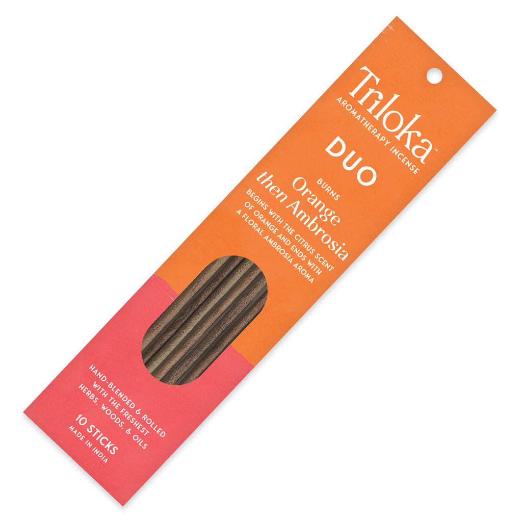 Triloka Duet Orange-Ambrosia Incense Sticks