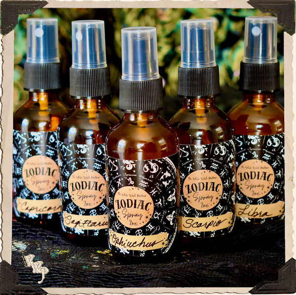 ZODIAC 2oz. Alchemy Smudge Spray, Room Mist, Sacred Body Spray.