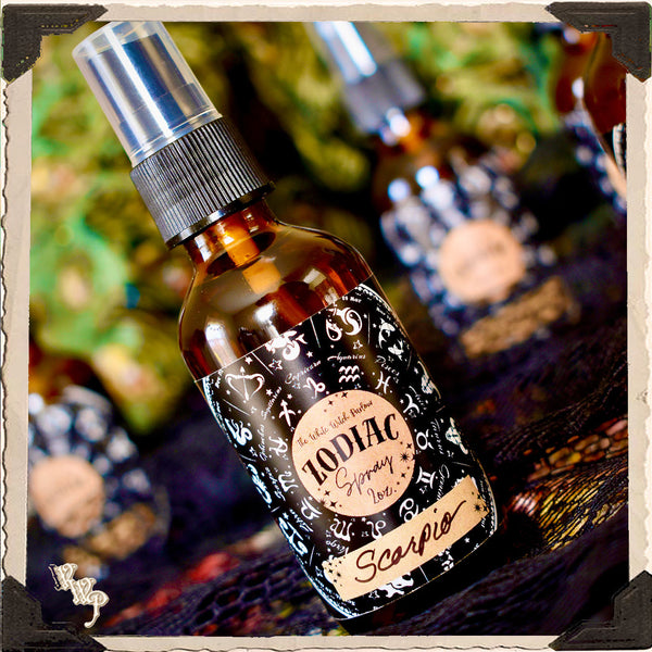 ZODIAC 2oz. Alchemy Smudge Spray, Room Mist, Sacred Body Spray.