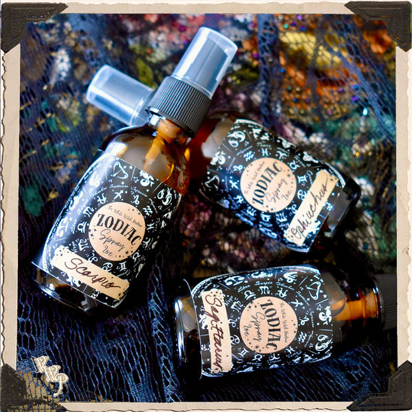 ZODIAC 2oz. Alchemy Smudge Spray, Room Mist, Sacred Body Spray.