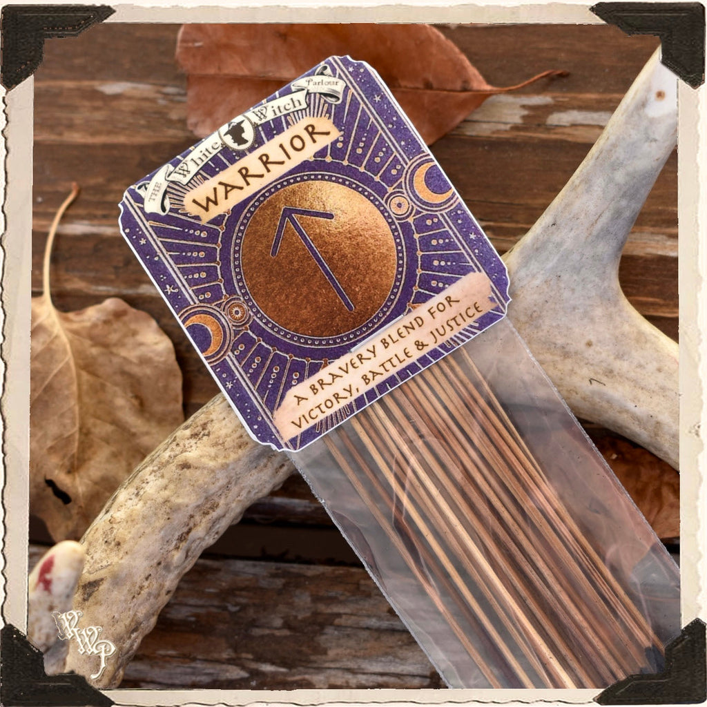 ‘WARRIOR’ INCENSE. 20 Stick Pack. For Bravery, Victory, Battle & Justice