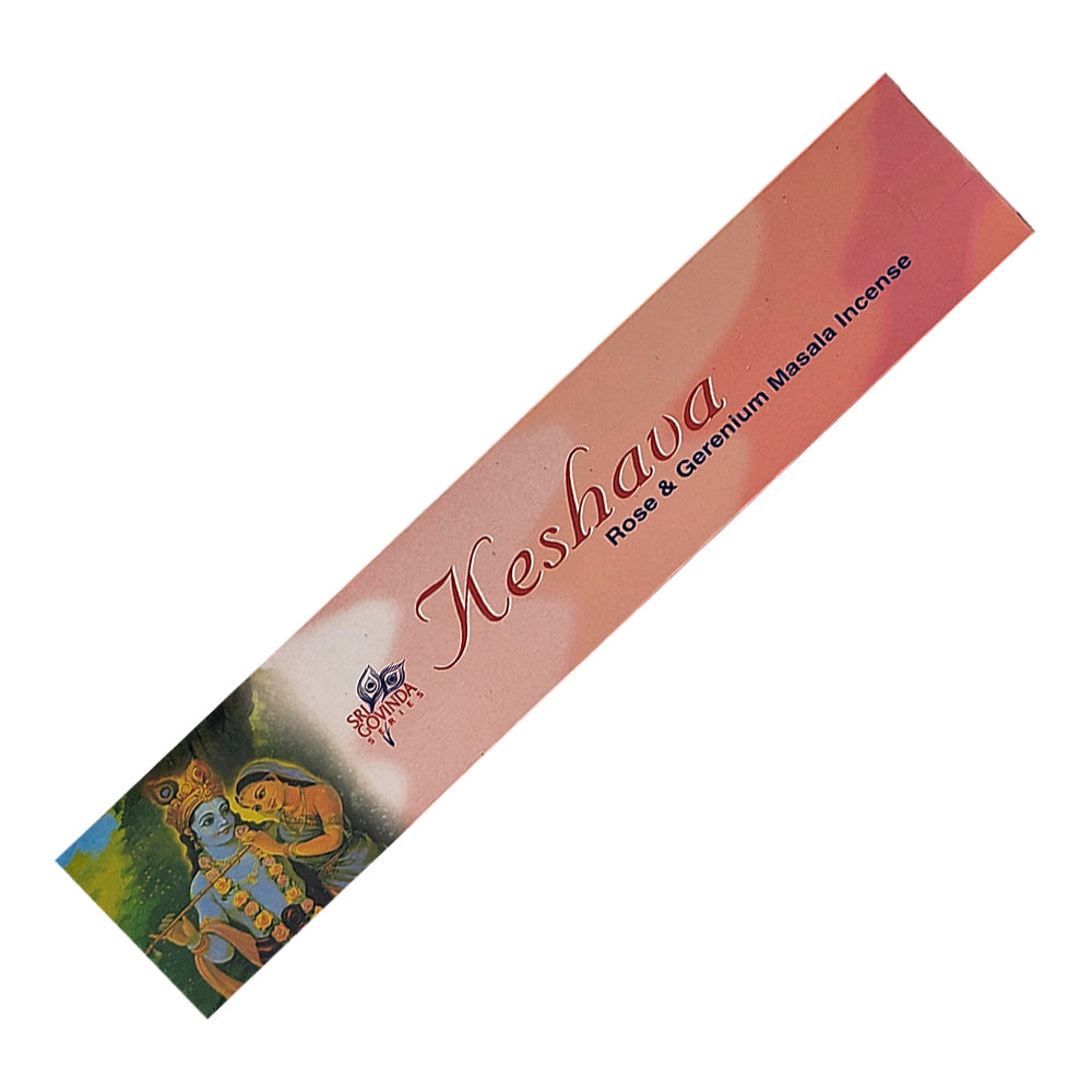 Tulasi Keshava Rose & Geranium Masala Incense Sticks 15g