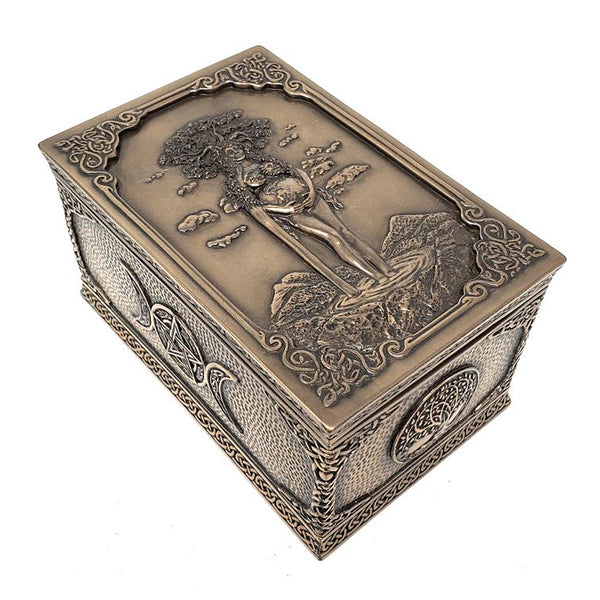 Bronze Mother Earth Gaia Box
