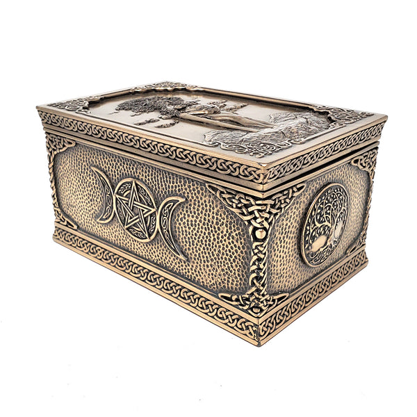 Bronze Mother Earth Gaia Box