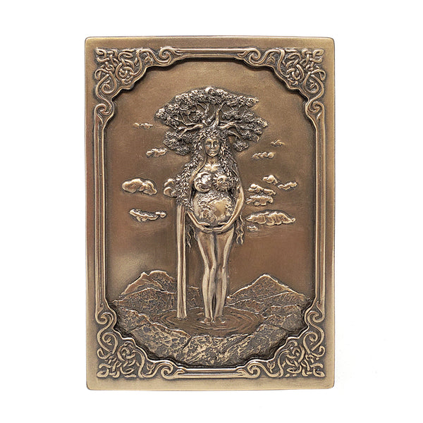 Bronze Mother Earth Gaia Box