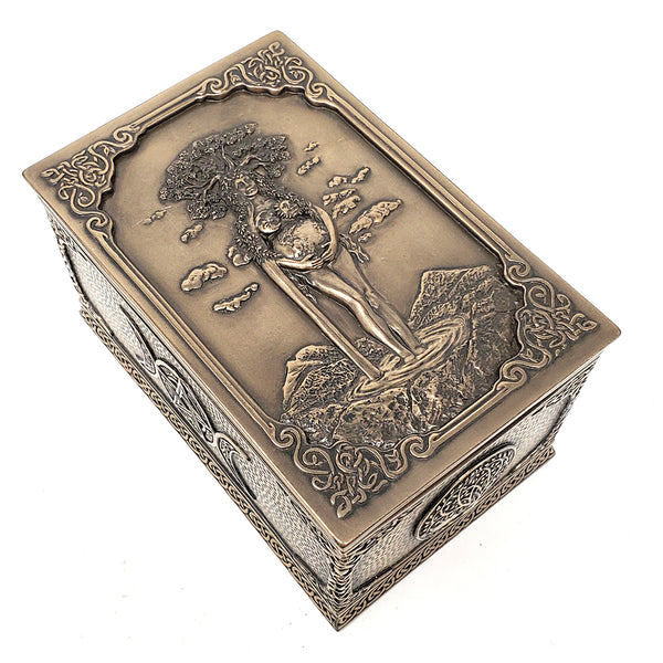 Bronze Mother Earth Gaia Box