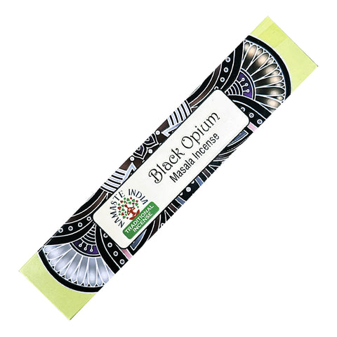 Namaste India Natural Masala Incense Sticks - Black Opium
