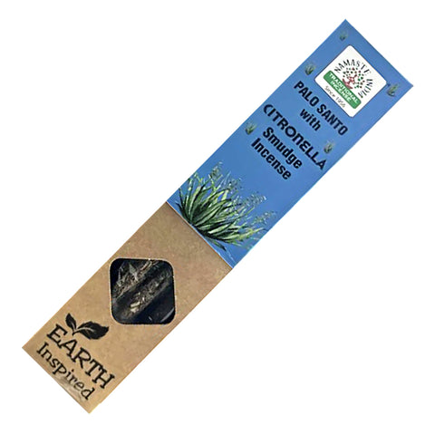 Namaste India Earth Inspired Palo Santo with Citronella Smudge Incense Sticks