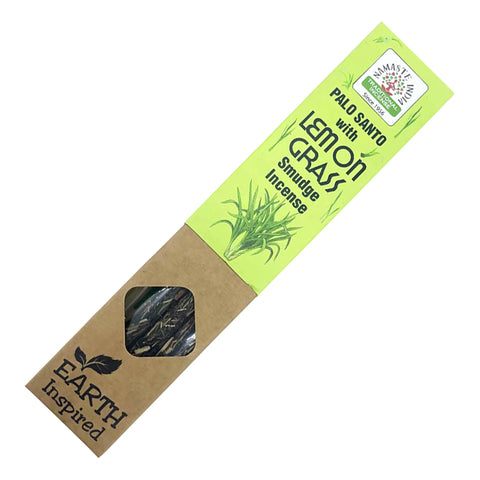 Namaste India Earth Inspired Palo Santo with Lemongrass Smudge Incense Sticks