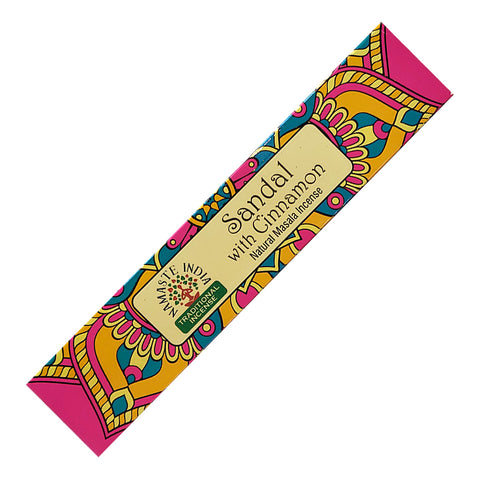 Namaste India Natural Masala Incense Sticks - Sandal with Cinnamon