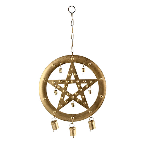 Pentacle Brass Wind Chime