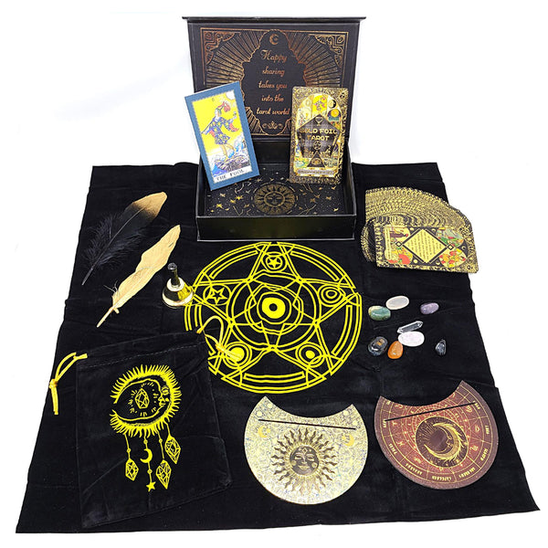 Rider-Waite Black Gold Foil Tarot Card Box Gift Set