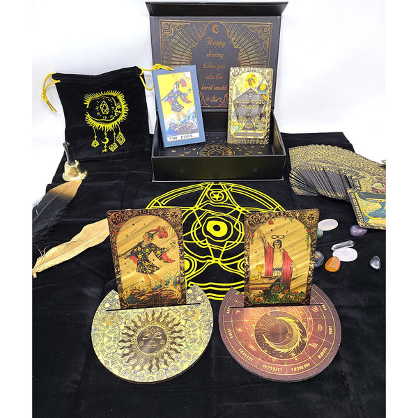 Rider-Waite Black Gold Foil Tarot Card Box Gift Set