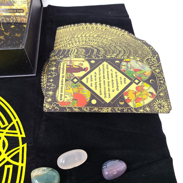 Rider-Waite Black Gold Foil Tarot Card Box Gift Set